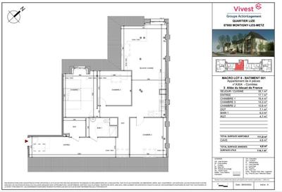 Appartement - 111 m² - 4 pièces