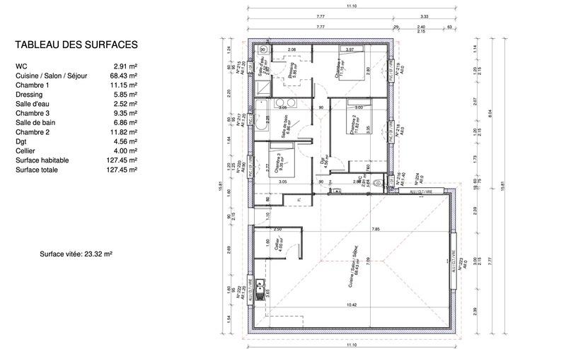Maison - 127 m² - 5 pièces