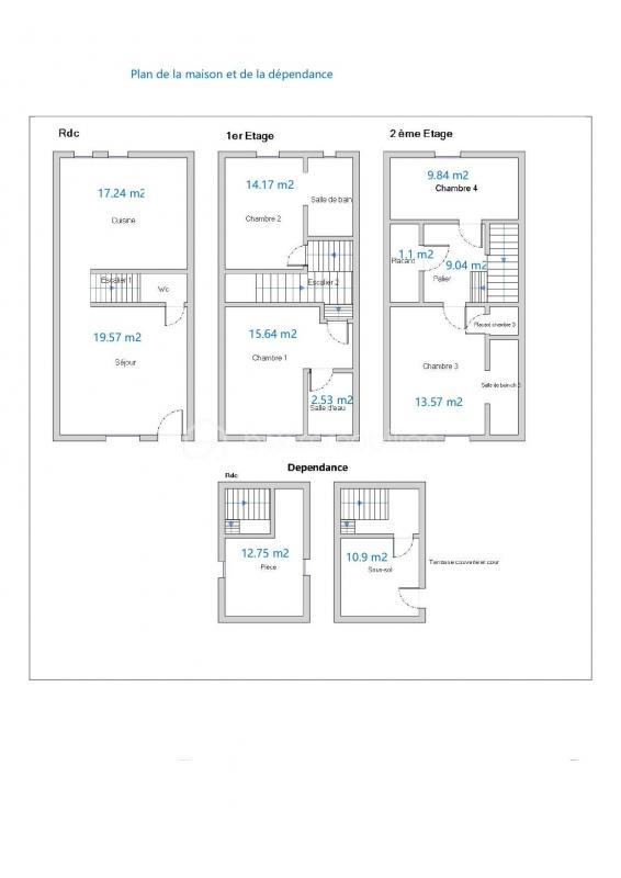 Maison de village - 111 m² - 5 pièces
