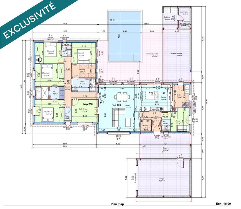 Maison - 170 m² - 6 pièces