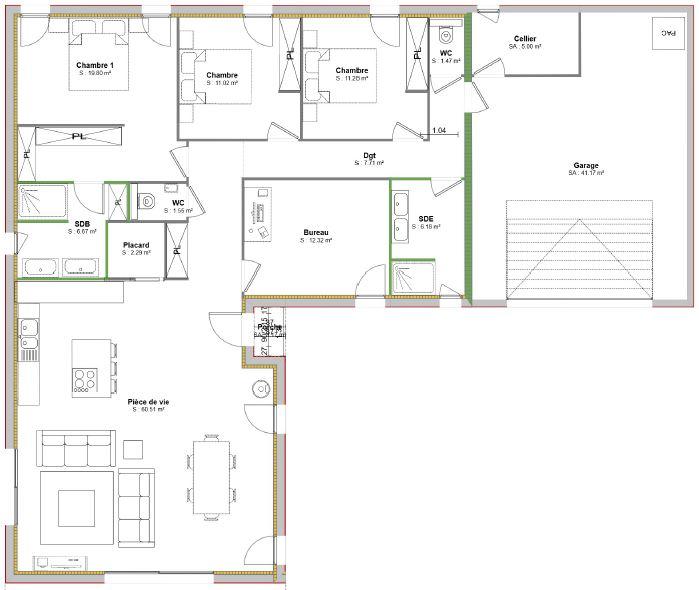 Maison - 140 m² - 5 pièces