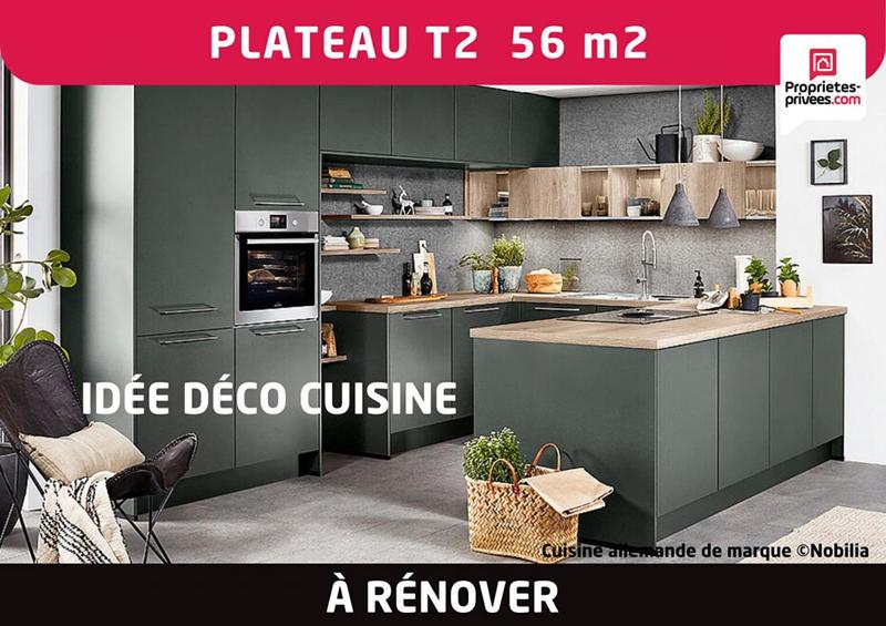 Appartement - 56 m² - 2 pièces