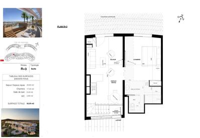 Appartement - 52 m² - 2 pièces
