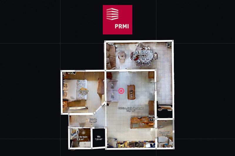 Appartement - 45 m² - 2 pièces