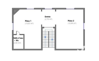 Appartement - 45 m² - 3 pièces