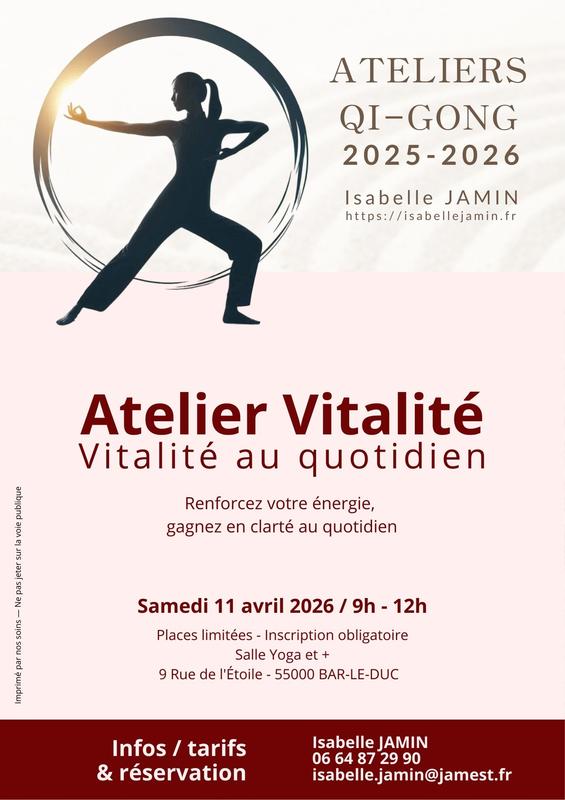 Atelier Qi-Gong - Vitalité au quotidien