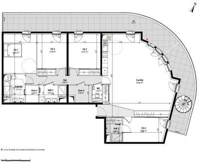 Appartement - 137 m² - 5 pièces