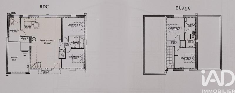 Maison - 133 m² - 6 pièces