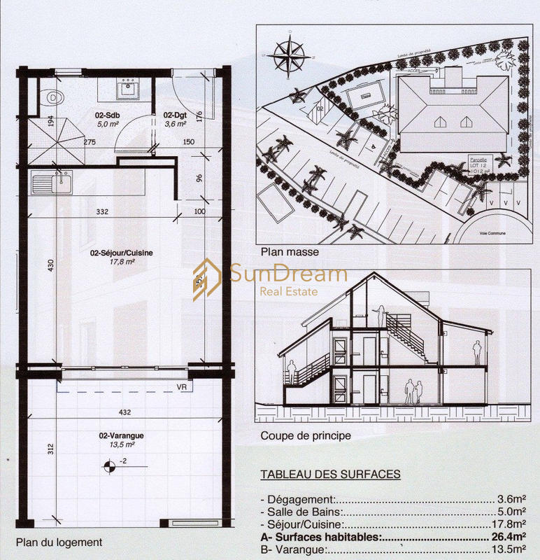 Appartement - 26 m² - 1 pièce