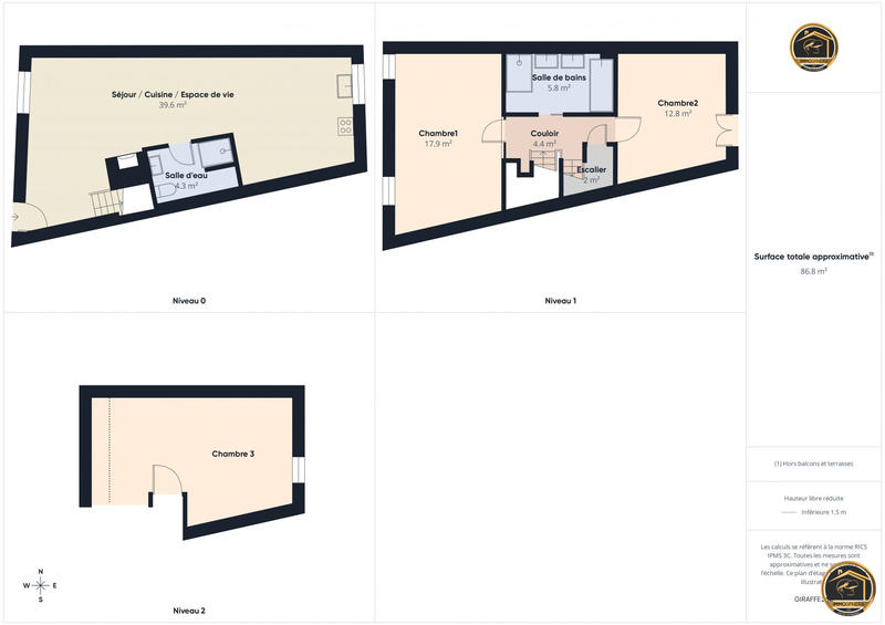 Maison - 103 m² - 4 pièces