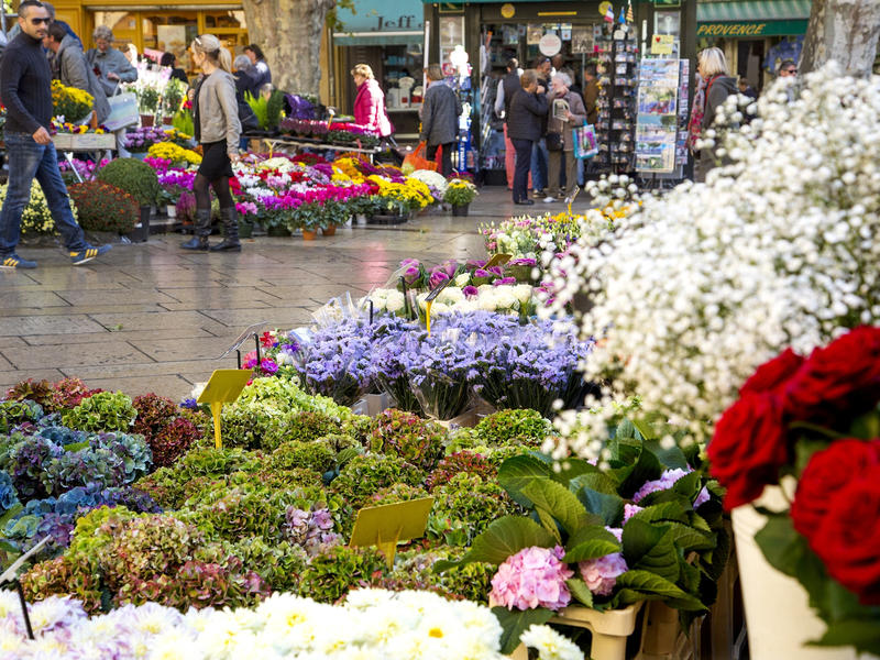 Le marché aux fleurs d'Aix-en-Provence