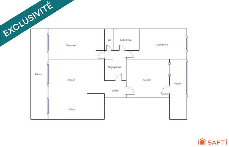 Appartement - 78 m² - 4 pièces