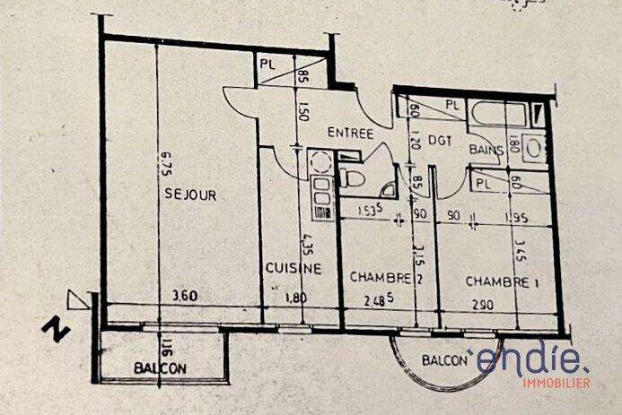 Appartement - 67 m² - 3 pièces