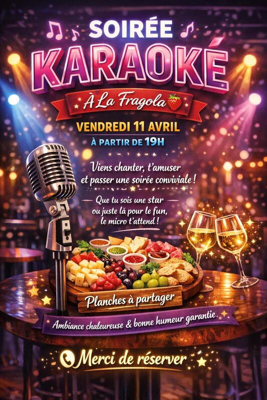 Soirée karaoké à la Fragola