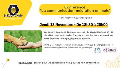 Conférence &quot;la communication-médiation animale&quot;
