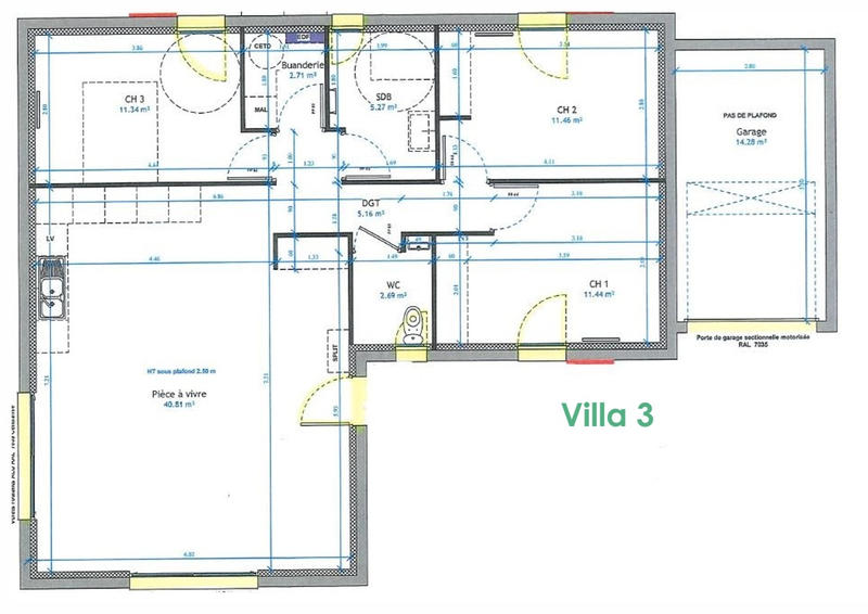 Maison de village - 91 m² - 4 pièces