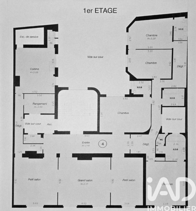 Appartement - 294 m² - 7 pièces