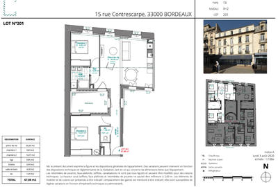Appartement - 68 m² - 3 pièces