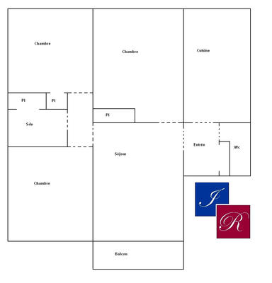 Appartement - 70 m² - 3 pièces