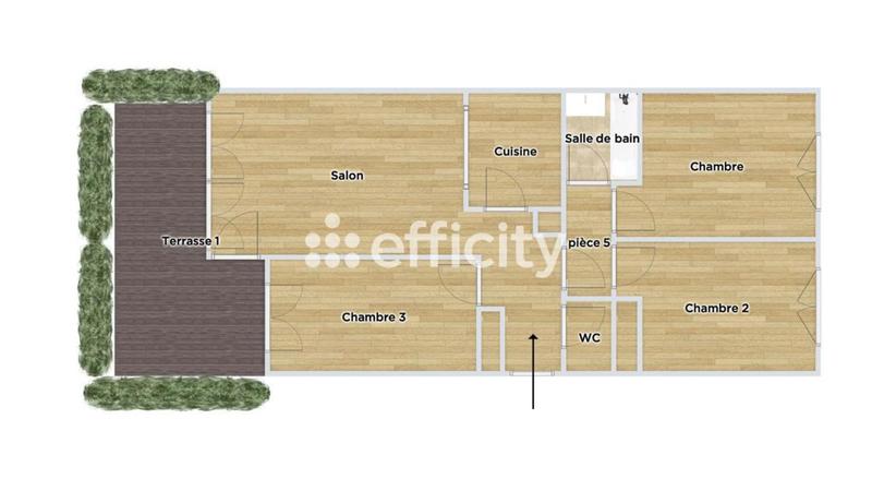 Appartement - 64 m² - 4 pièces