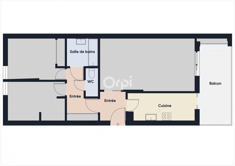 Appartement - 65 m² - 3 pièces