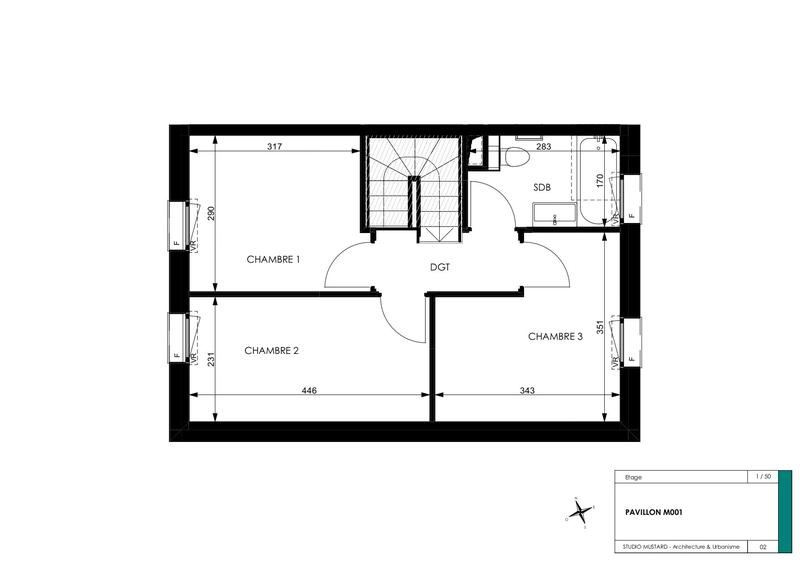 Appartement - 60 m² - 3 pièces