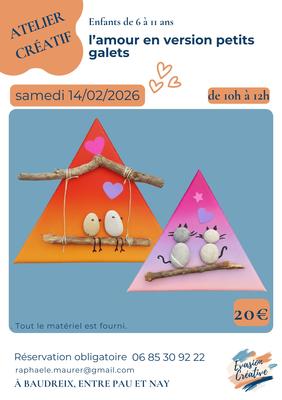Atelier créatif "La St Valentin, version petits galets "