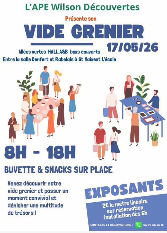 Vide grenier et marché d'artisans et créateurs - Ape Wilson Découvertes