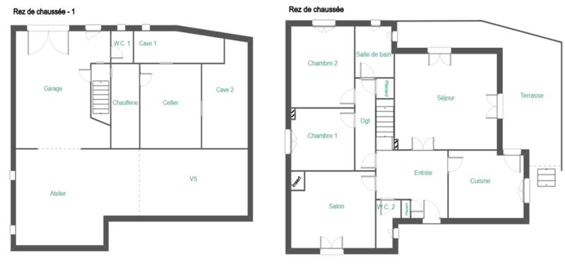 Maison - 92 m² - 4 pièces