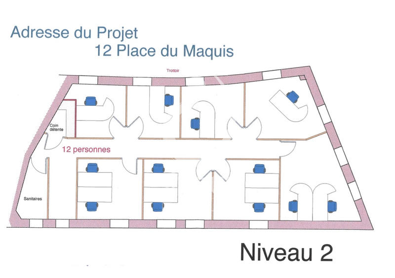 Bureau - 300 m²
