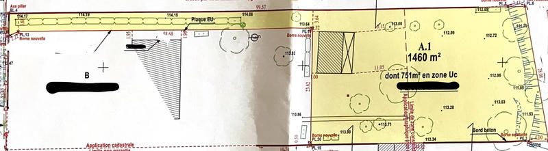 Terrain constructible - 1 460 m²