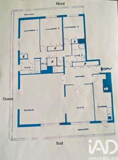 Appartement - 129 m² - 5 pièces