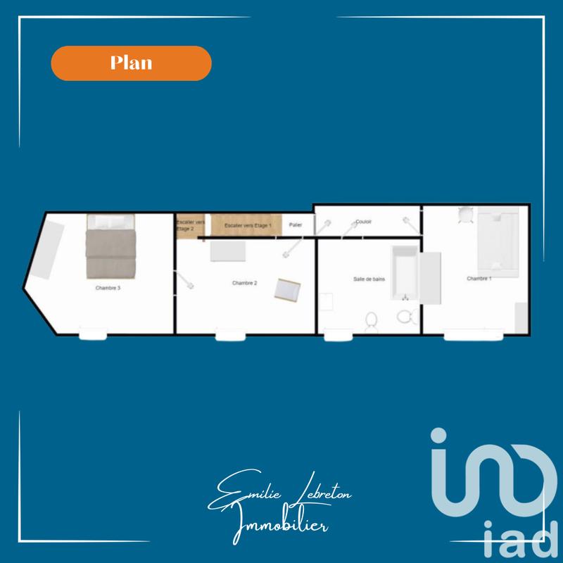 Maison de ville - 106 m² - 6 pièces