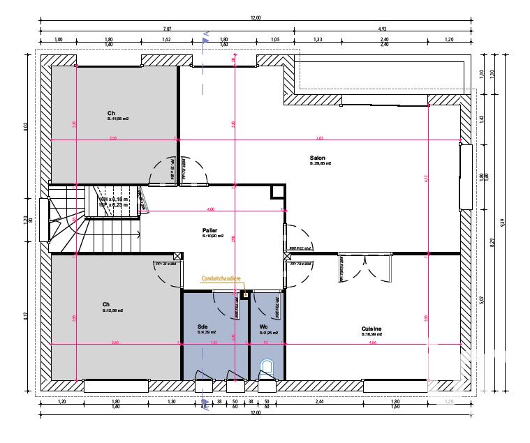 Maison - 230 m² - 12 pièces