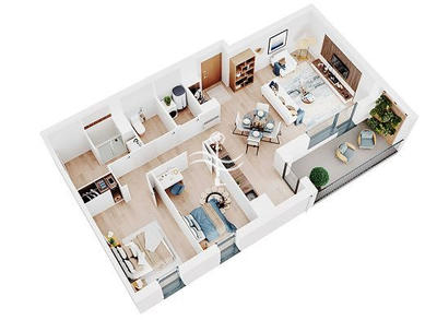 Appartement - 84 m² - 4 pièces