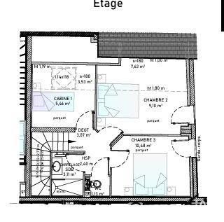 Appartement - 82 m² - 4 pièces