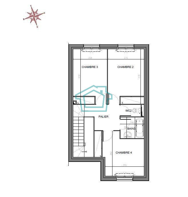 Maison - 98 m² - 5 pièces