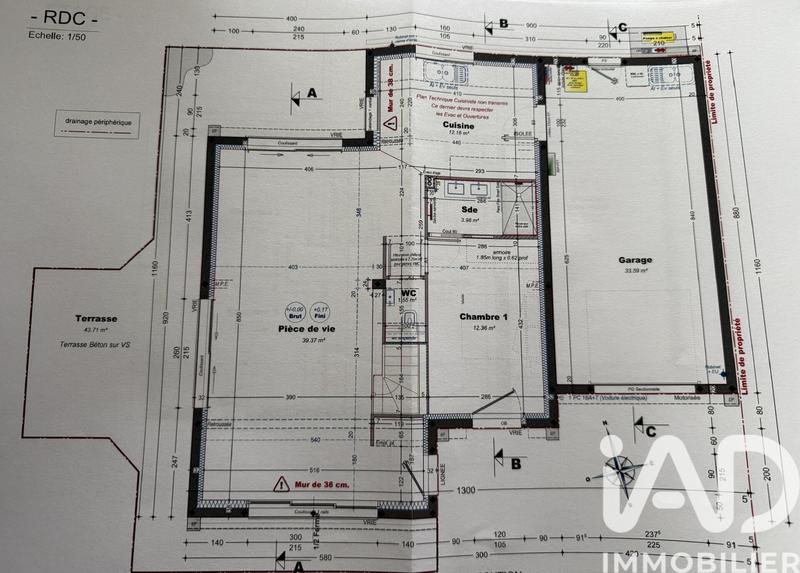 Maison - 110 m² - 5 pièces