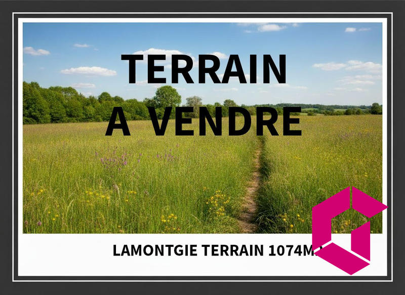 Terrain - 1 074 m²