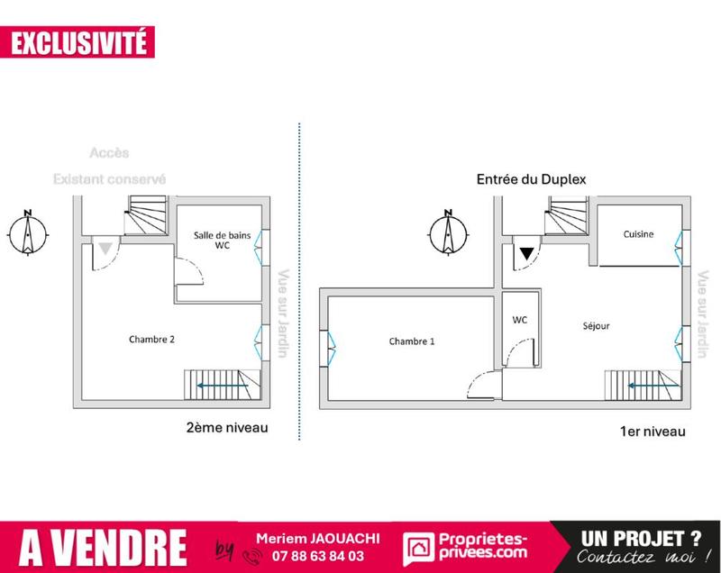 Appartement - 57 m² - 3 pièces