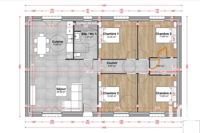 Maison - 105 m² - 5 pièces