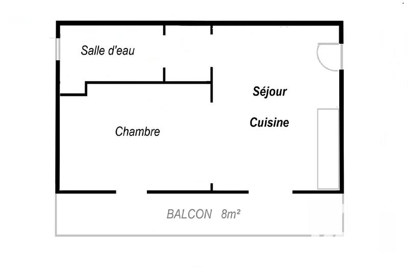 Appartement - 29 m² - 2 pièces