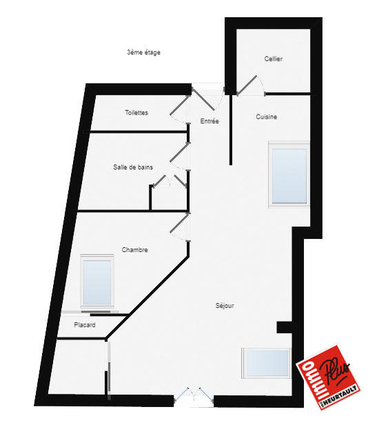 Appartement - 43 m² - 2 pièces