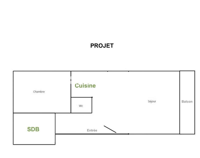 Appartement - 56 m² - 2 pièces