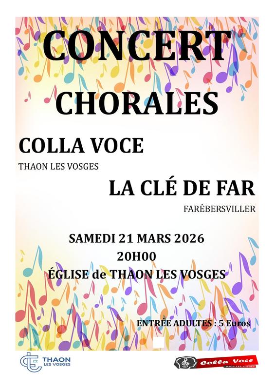 Concert   Chorale  Colla Voce et la Clé de Far