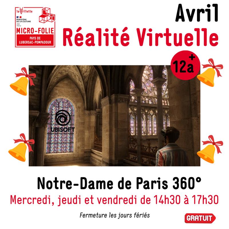 Micro-Folie - Réalité Virtuelle : Notre-Dame de Paris 360°