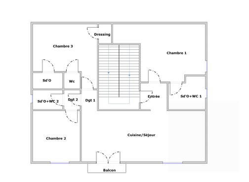 Appartement - 85 m² - 4 pièces