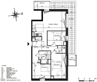 Appartement - 75 m² - 4 pièces