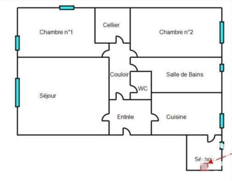 Appartement - 65 m² - 3 pièces