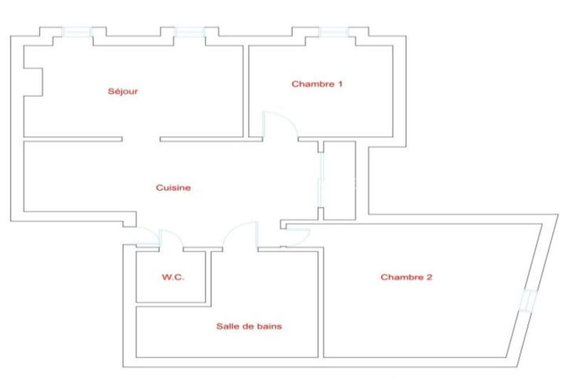 Appartement - 64 m² - 3 pièces